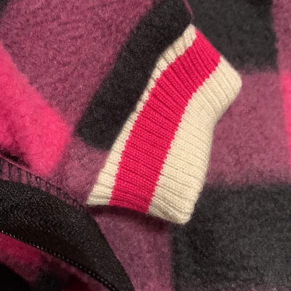 Pookie pink and black plaid fleece hooded onesie 5T - Picture 9 of 13